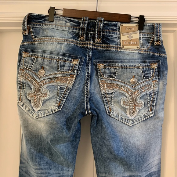 Rock Revival Sheen Straight Stretch Jean 36 x 32 - Picture 5 of 13